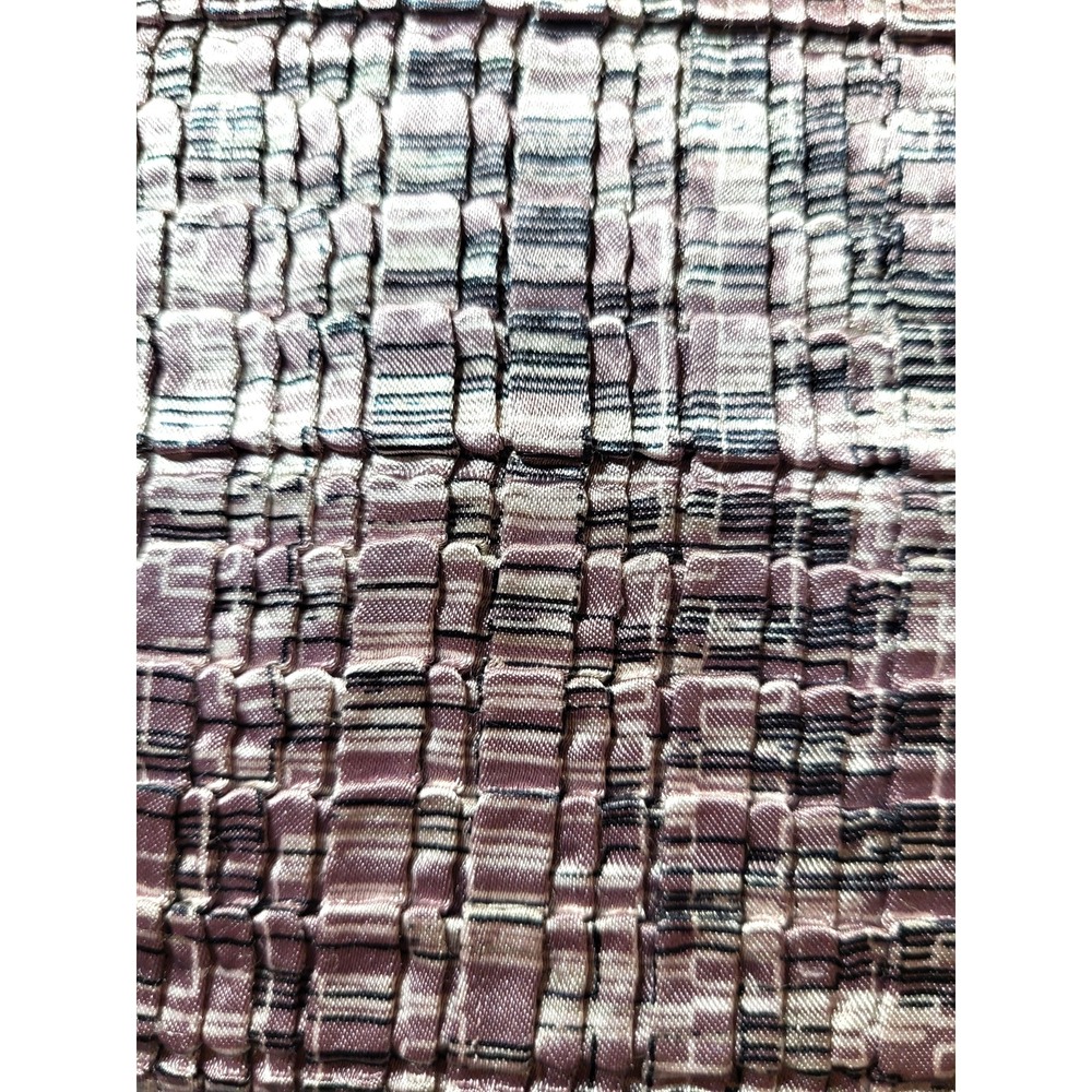 Petite Sophisticate Lavender/Black Geometric Popcorn Stretch Tank Top Medium Y2K - Picture 8 of 8